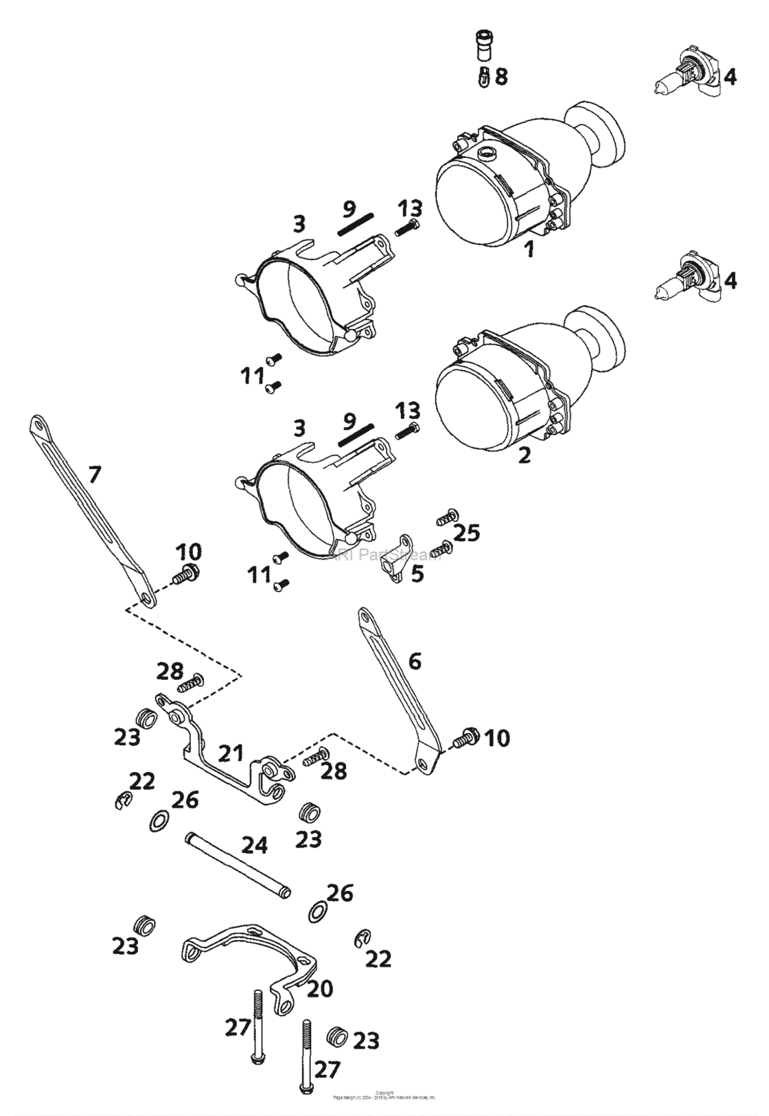 Head Light, Support