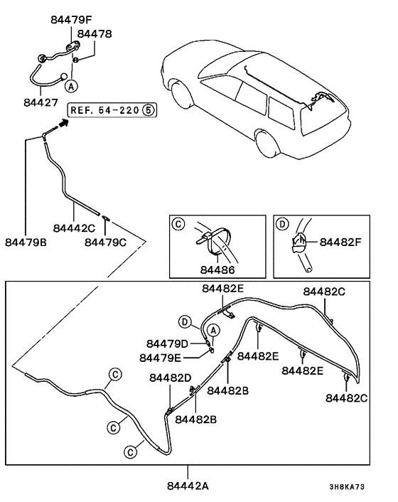 Rear window wiper & washer