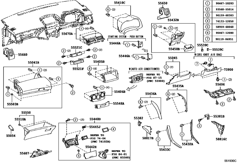 Instrument Panel & Glove Compartment