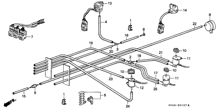 Control box tubing