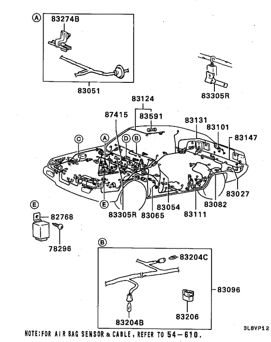 Wiring & attaching parts