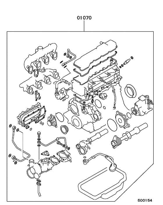 Engine overhaul gasket kit