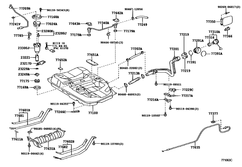 2001 Toyota Camry Gas Tank Sizenull