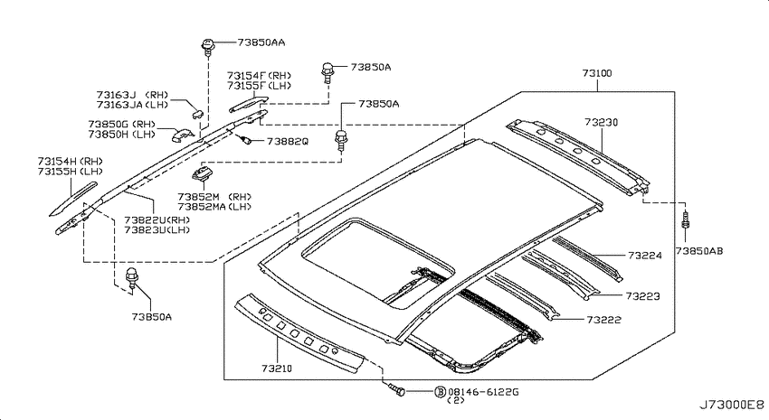 Roof panel & fitting