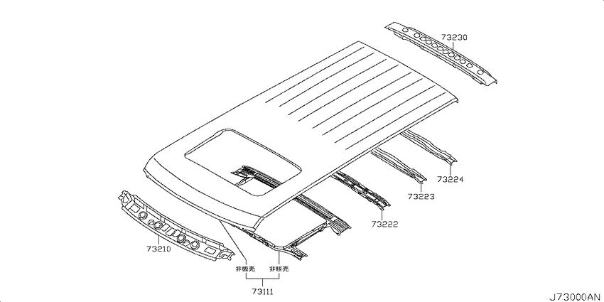 Roof panel & fitting