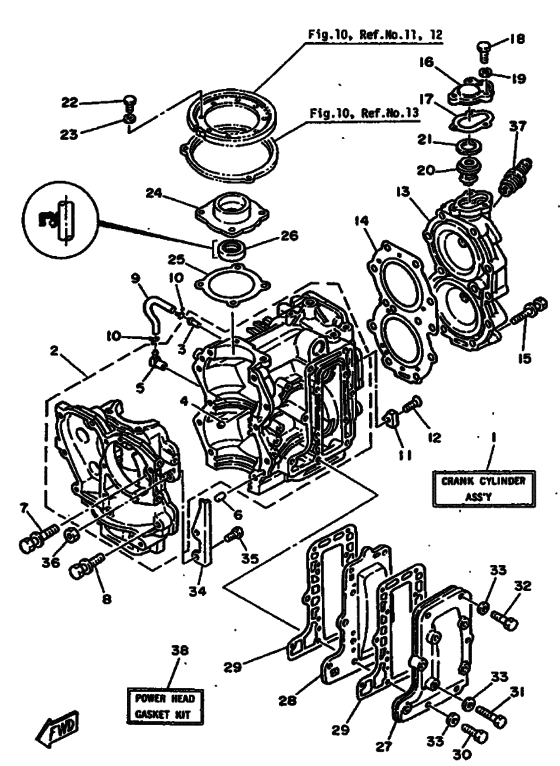 Cylinder & crankcase