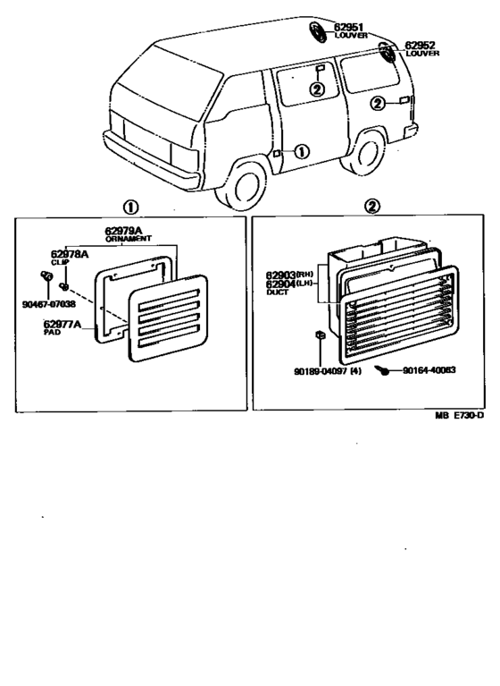 Rear Ventilator & Roof Ventilator