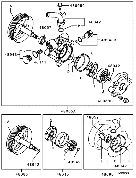 Power steering oil pump