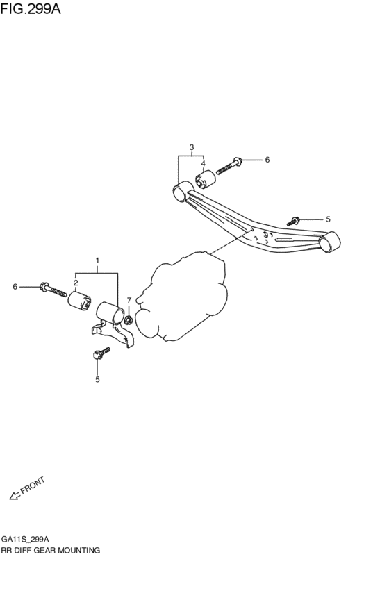 リヤデファレンシャルマウンチング