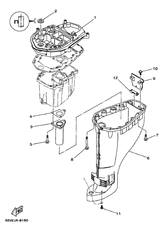 Upper casing