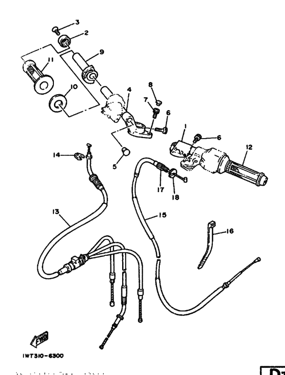 Steering handle & cable