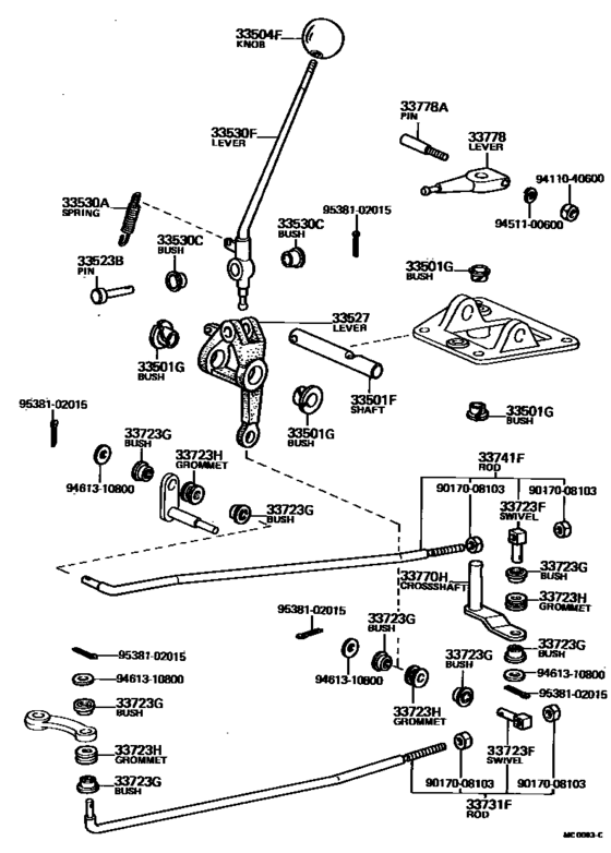 Shift Lever & Retainer