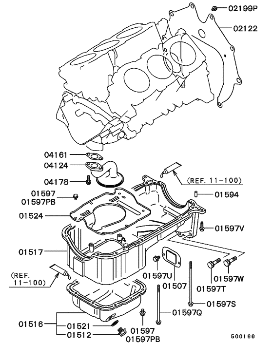 Cover,rear plate & oil pan