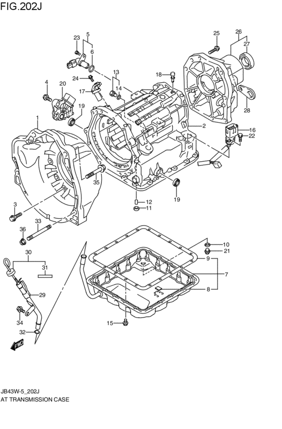 at - transmission case