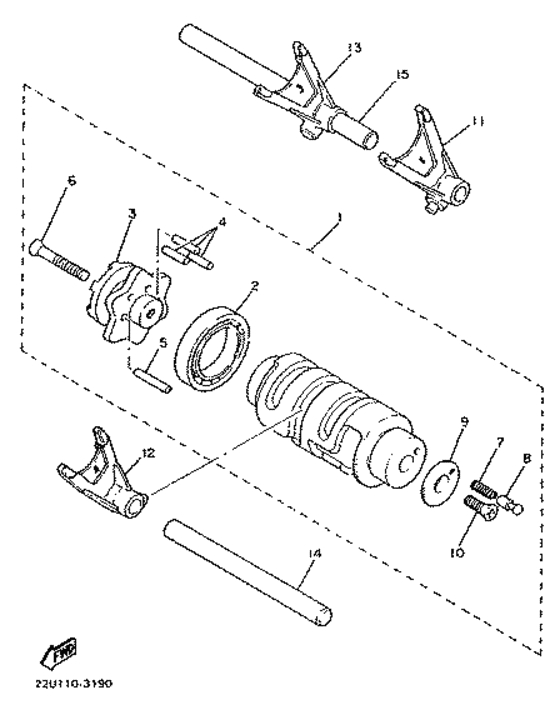 Leva de cambio . horq