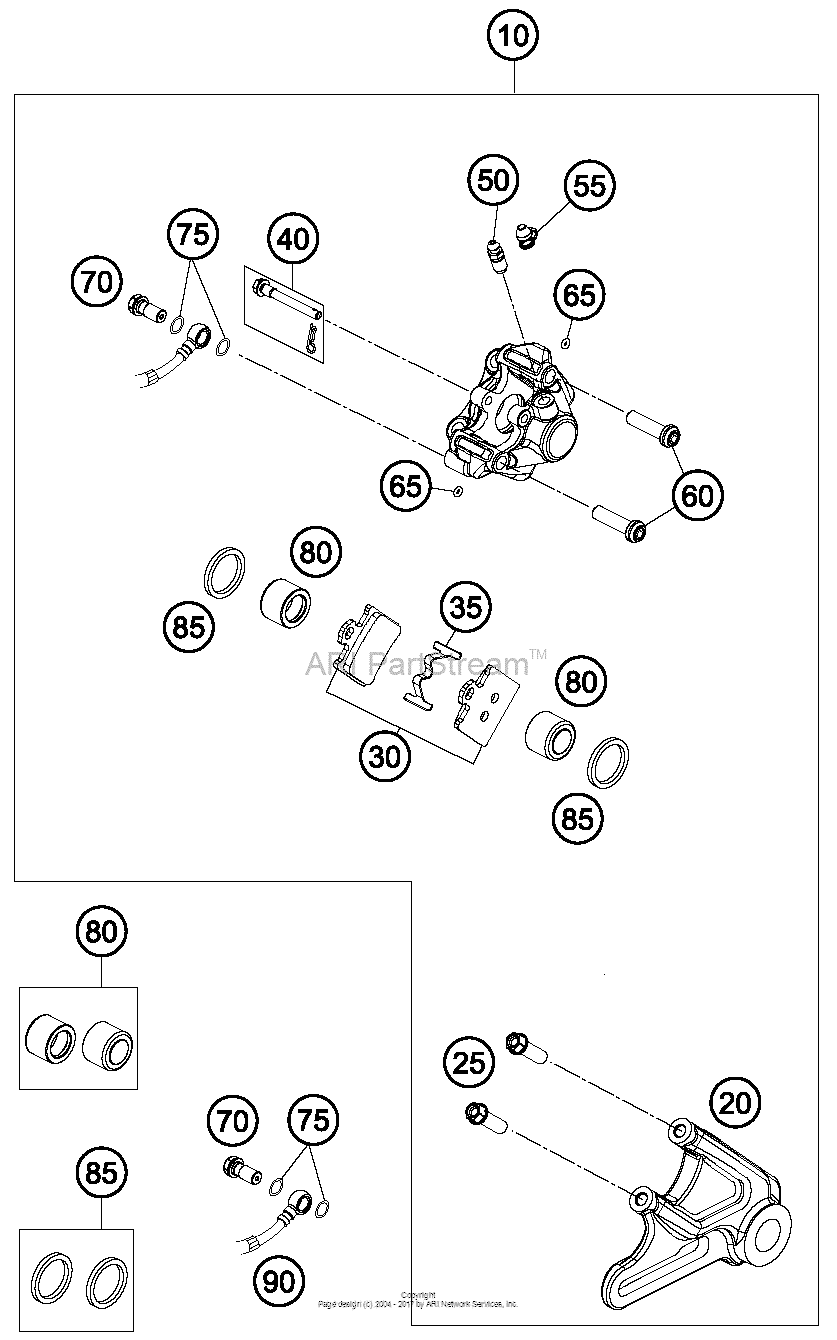 Break Caliper Rear