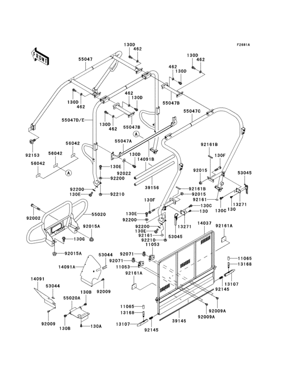 Guards/cab frame(1/2)(j7f/j8f)