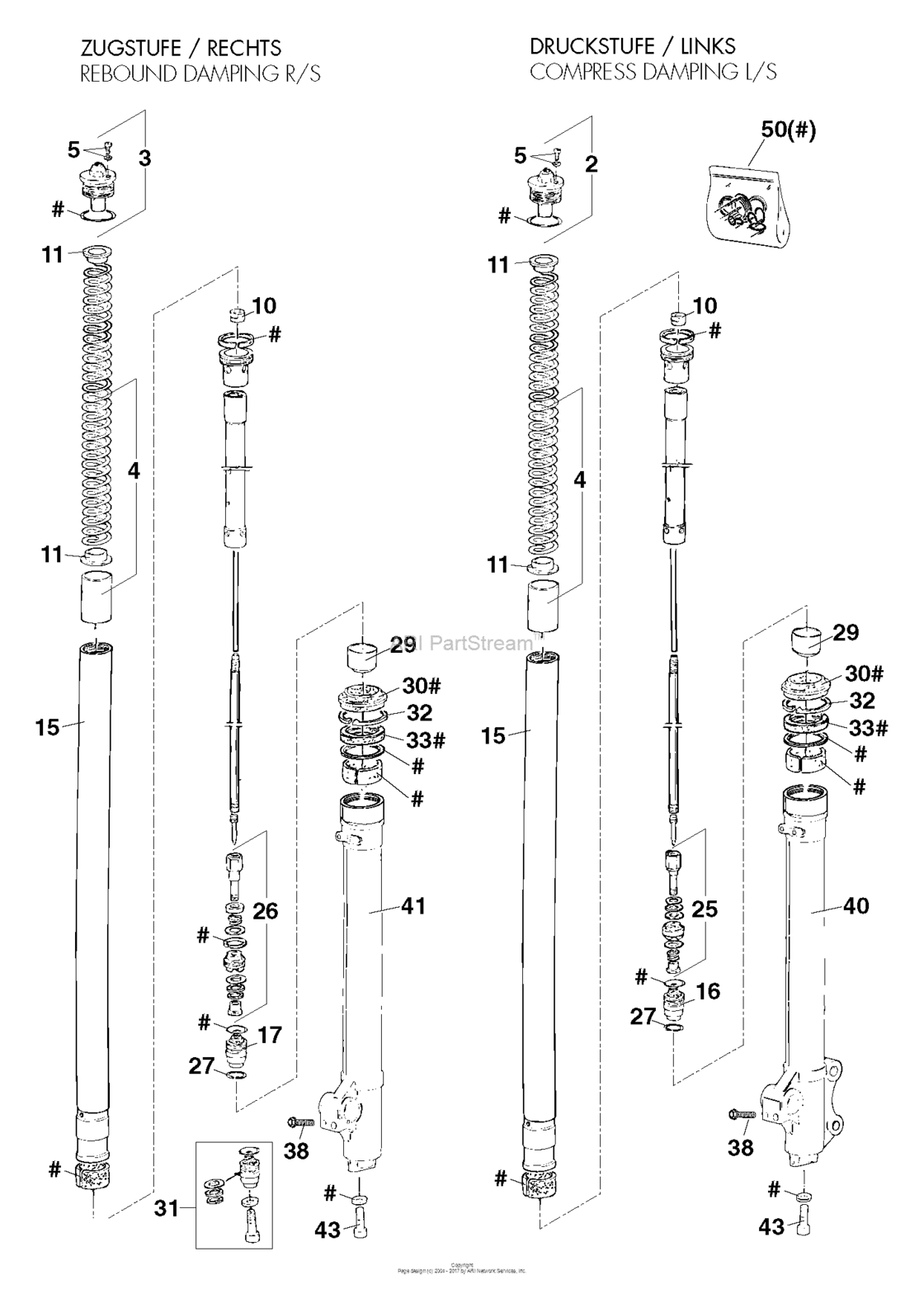 Fork Legs Marzocchi