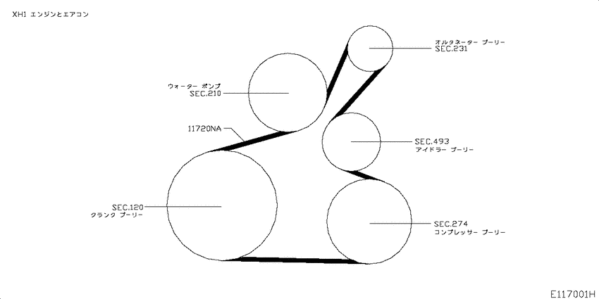 Fan,compressor & power steering belt