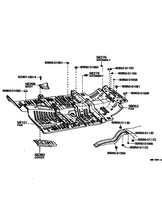Floor Pan & Lower Back Panel