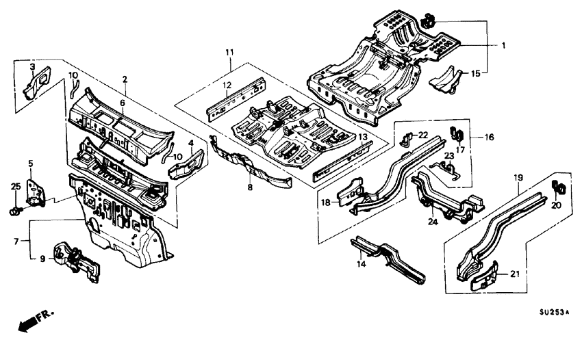 Body structure components