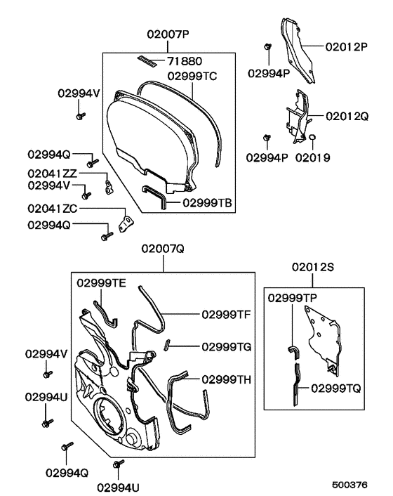 Cover,rear plate & oil pan