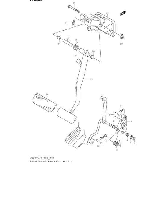 Pedal and pedal bracket