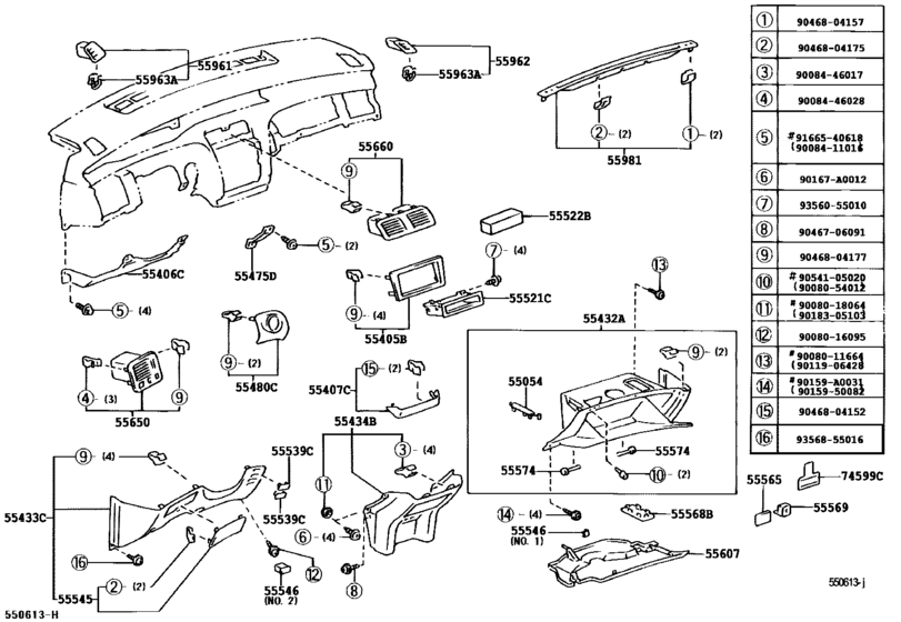 Instrument Panel & Glove Compartment