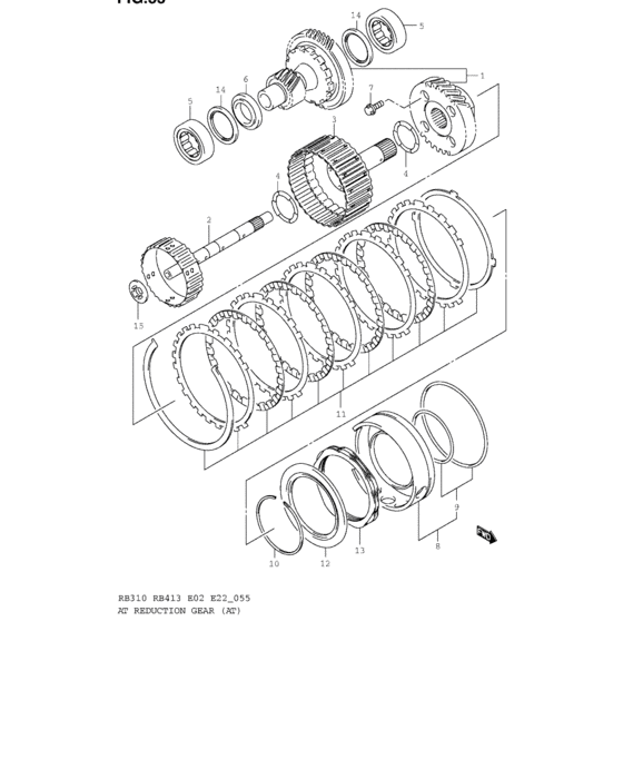 At reduction gear