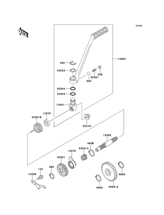 Kickstarter mechanism