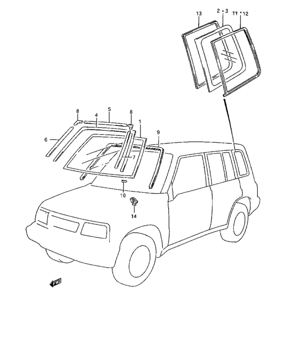 Windshield / molding