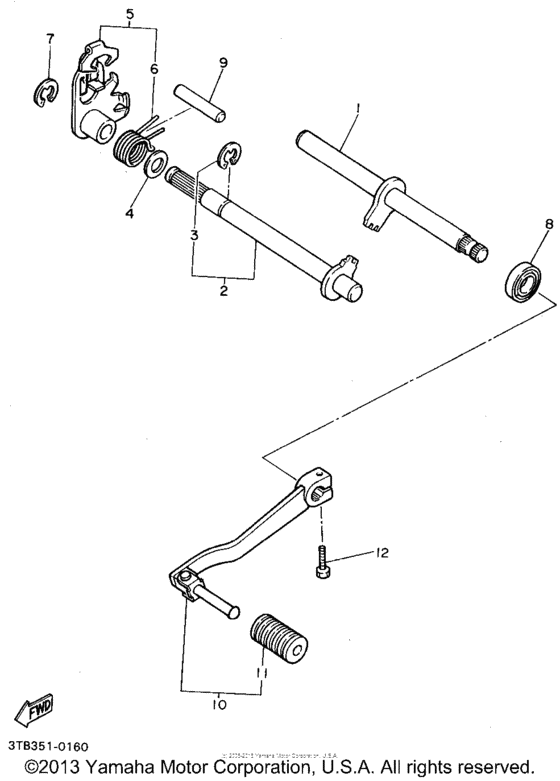 Shift shaft