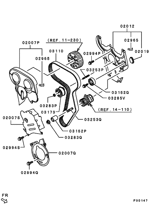 Cover,rear plate & oil pan