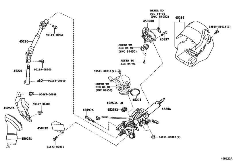 Steering Column & Shaft for 2012 2018 Toyota AURIS/ COROLLA ZRE186 Japan sales region