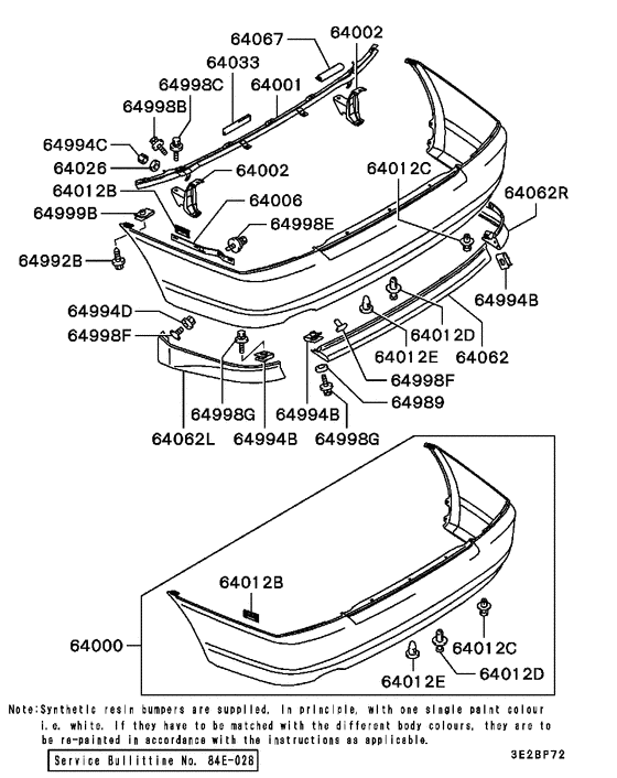 Rear bumper & support