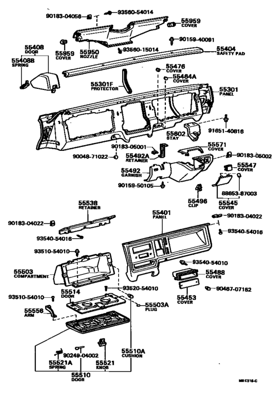 Instrument Panel & Glove Compartment