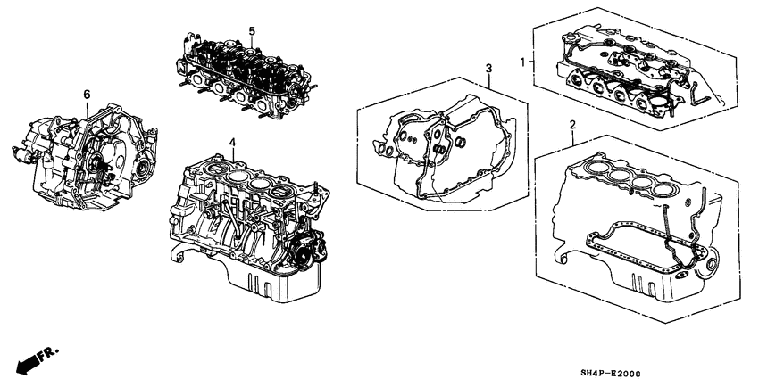 Gasket kit/engine assy./ transmission assy.