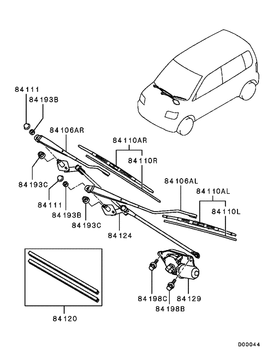 Windshield wiper & washer