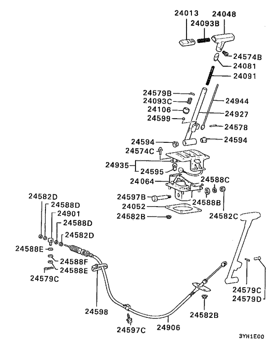 A/t floor shift linkage