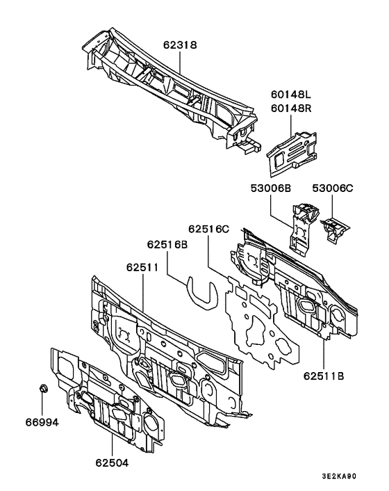 Front deck & insulator