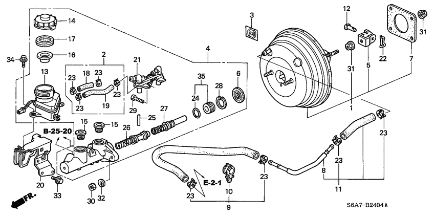 Brake master cylinder/ master power