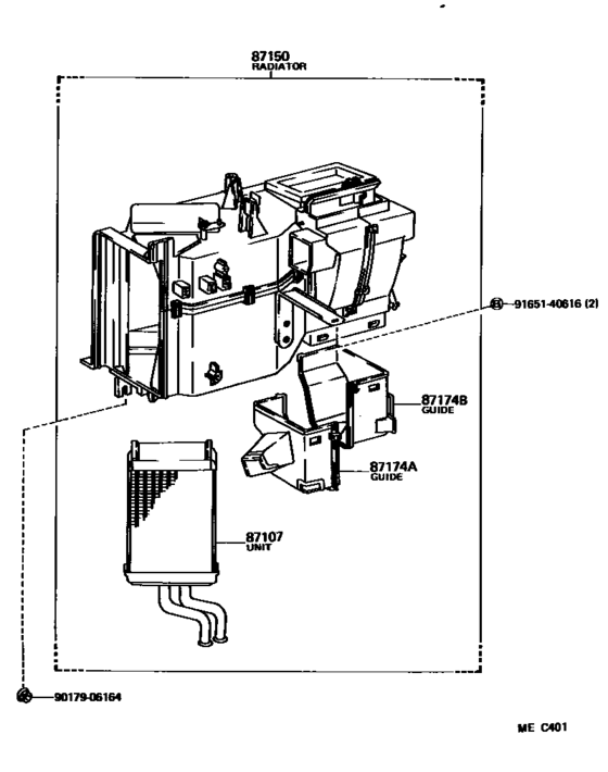 Heating & Air Conditioning - Heater Unit & Blower