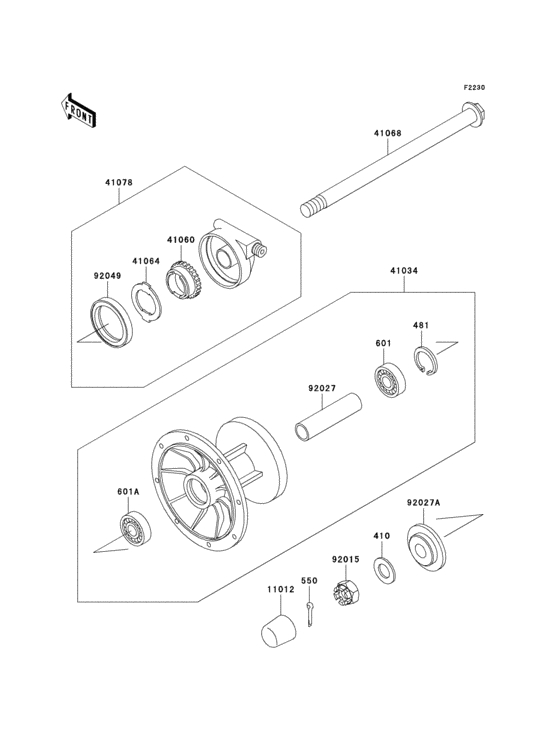 Front hub