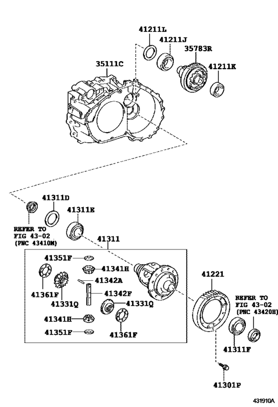 Front Axle Housing & Differential