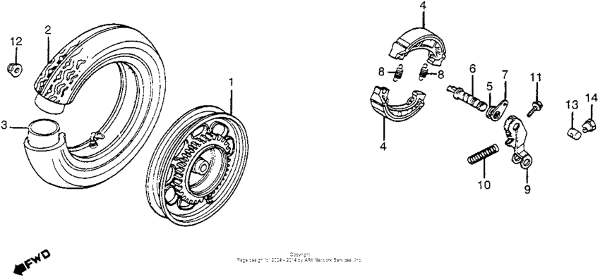 Rear wheel