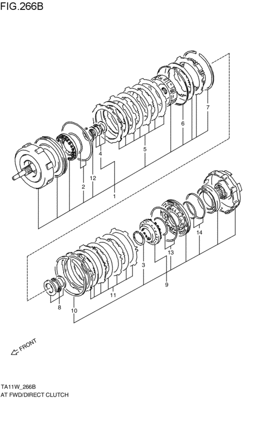 at - forward / direct clutch