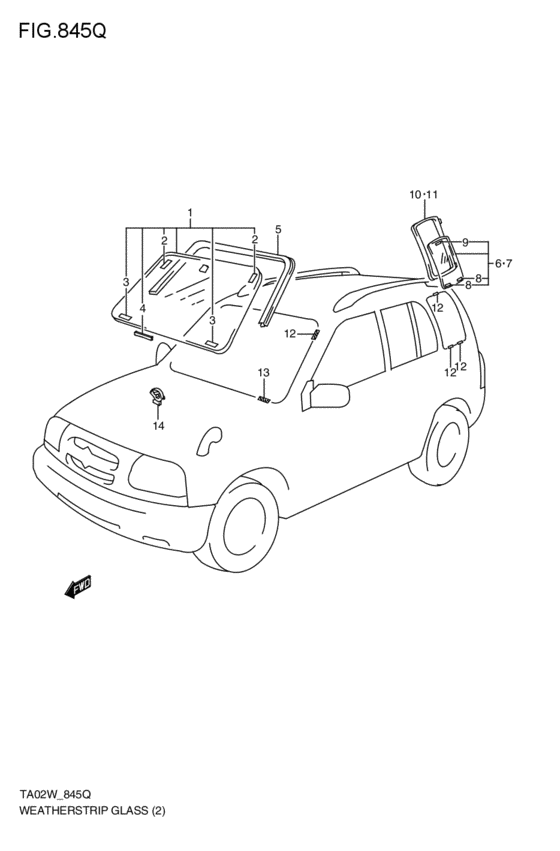 ウエザストリップ / glass