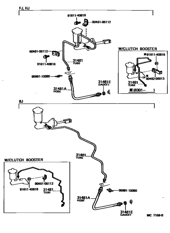 Clutch Pedal & Flexible Hose