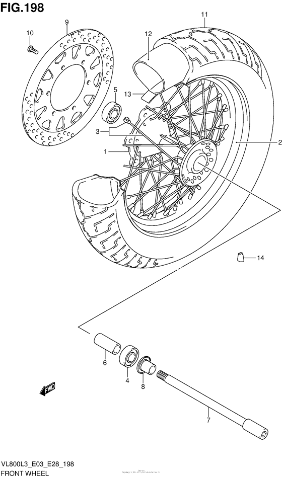 Front Wheel (Vl800Tl3 E28)