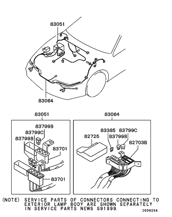 Wiring & attaching parts